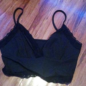 Crop top with slit in middle (Shein)